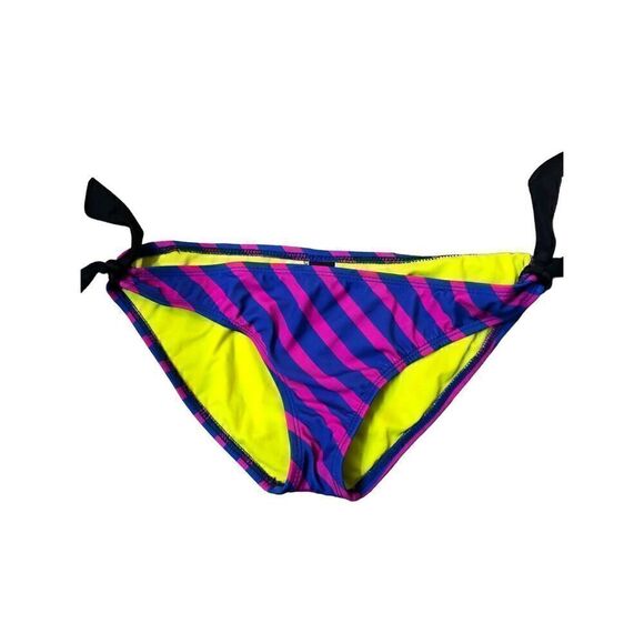 Hurley cheeky hipster blue and hot pink bikini bottoms size M - Picture 1 of 6